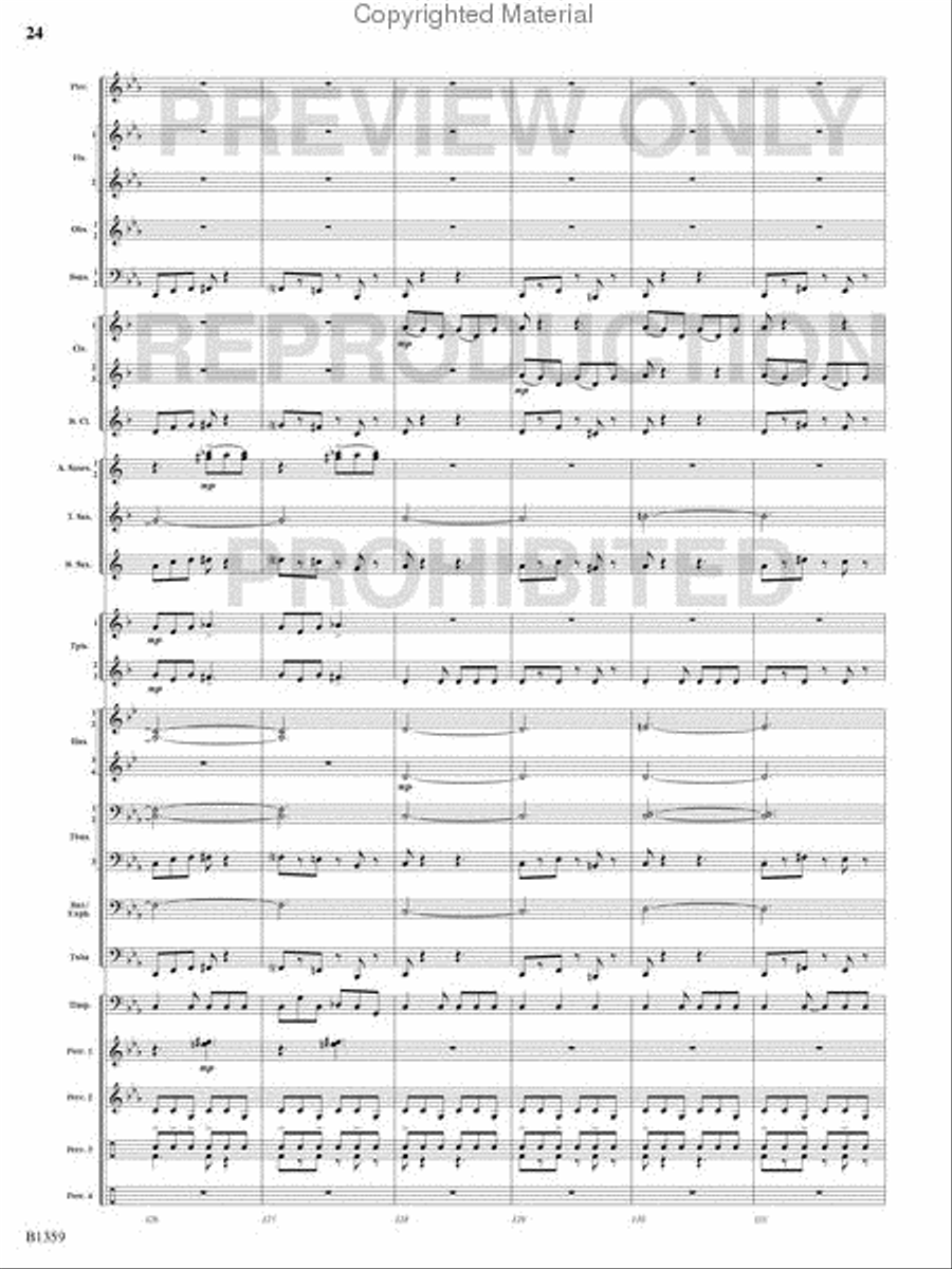 Raging Machines Raging Machines Concert Band scores gallery preview page 23