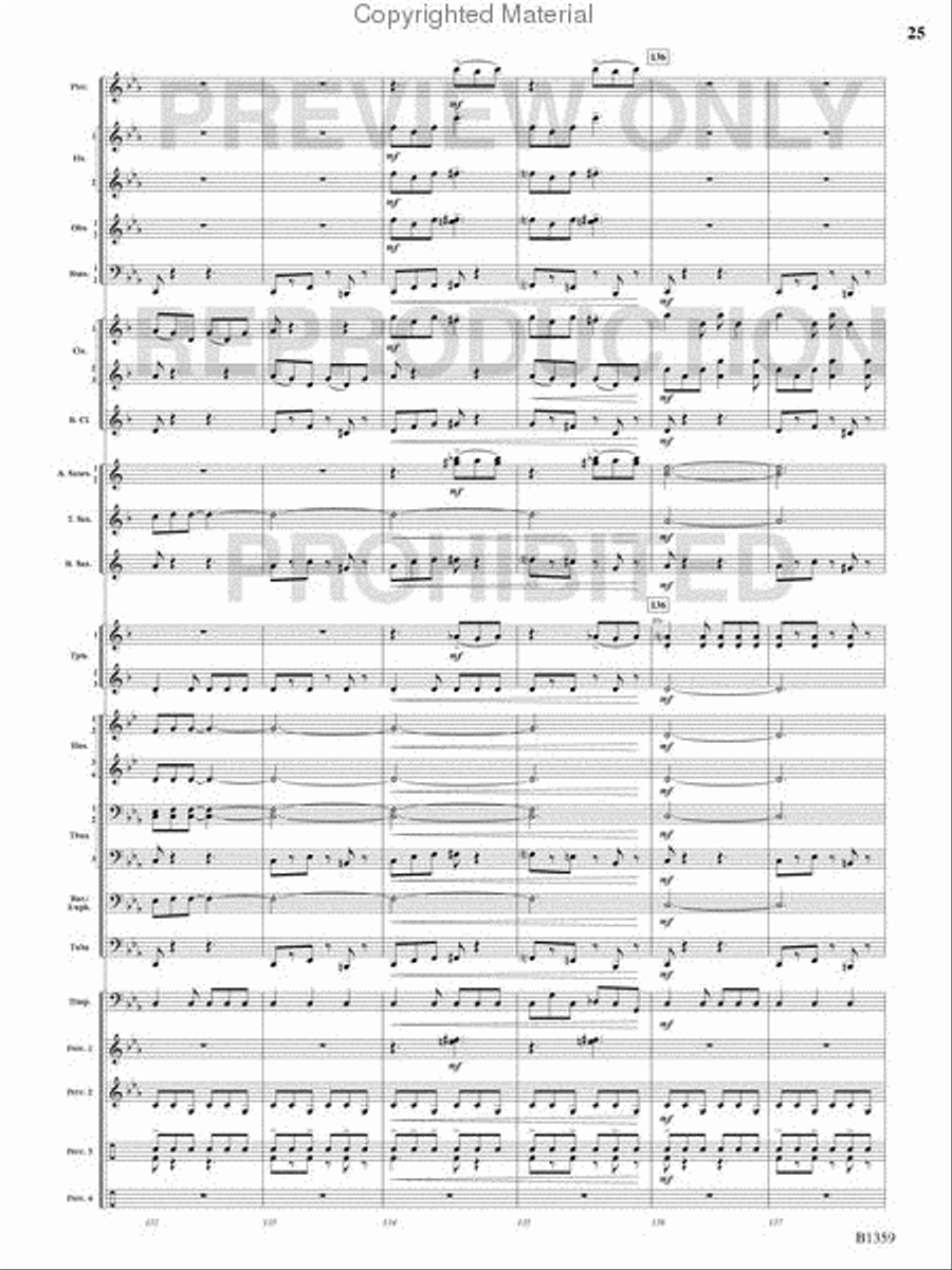 Raging Machines Raging Machines Concert Band scores gallery preview page 24