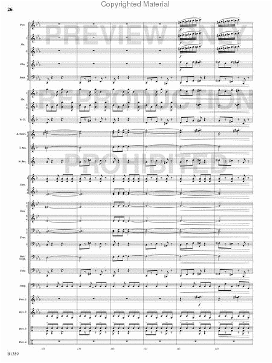 Raging Machines Raging Machines Concert Band scores gallery preview page 25