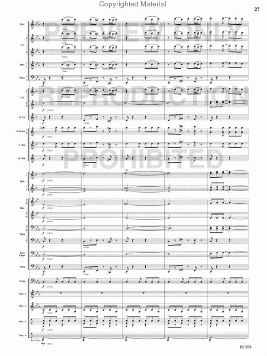 Raging Machines Raging Machines Concert Band scores gallery preview page 26