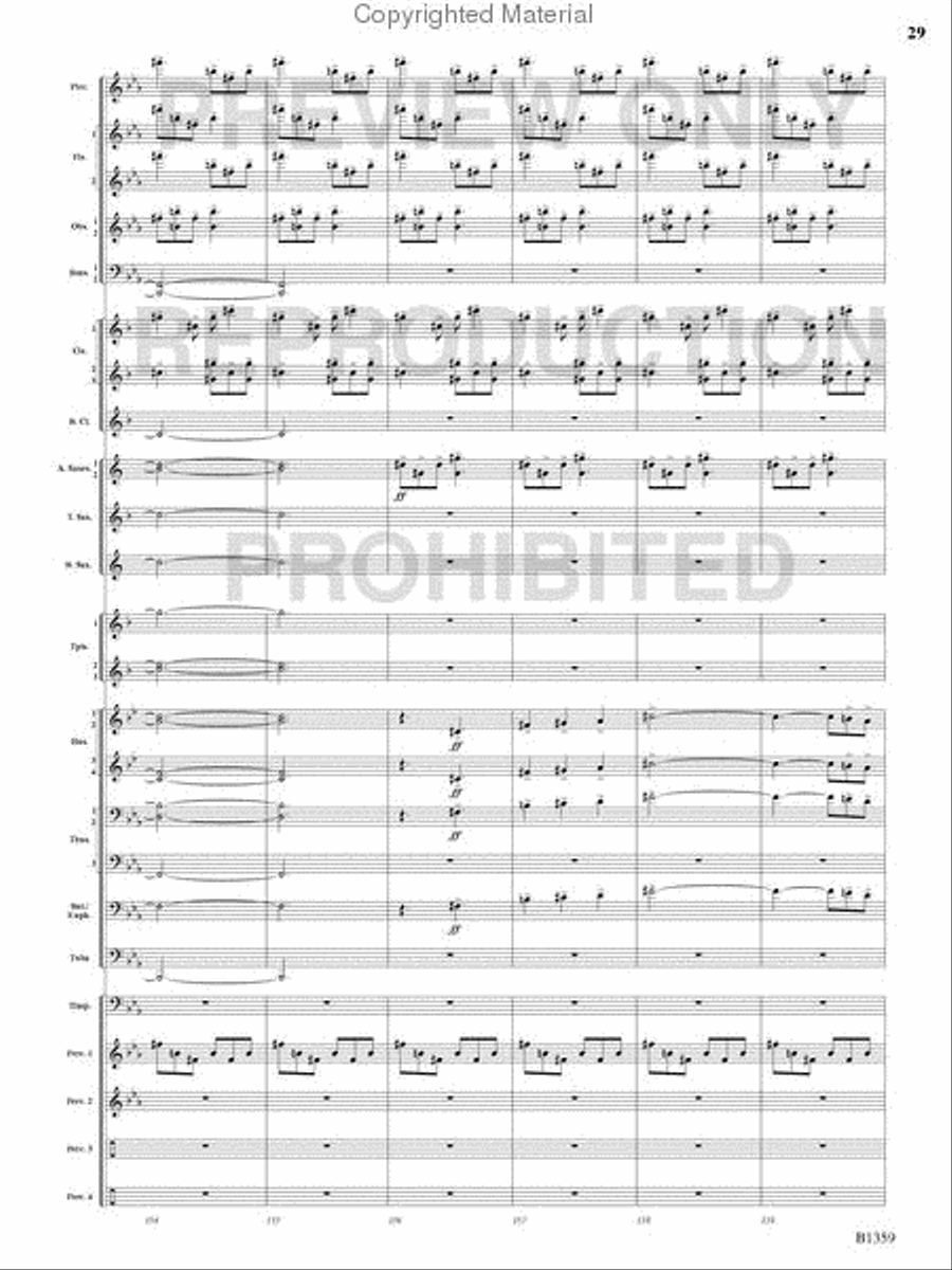 Raging Machines Raging Machines Concert Band scores gallery preview page 28