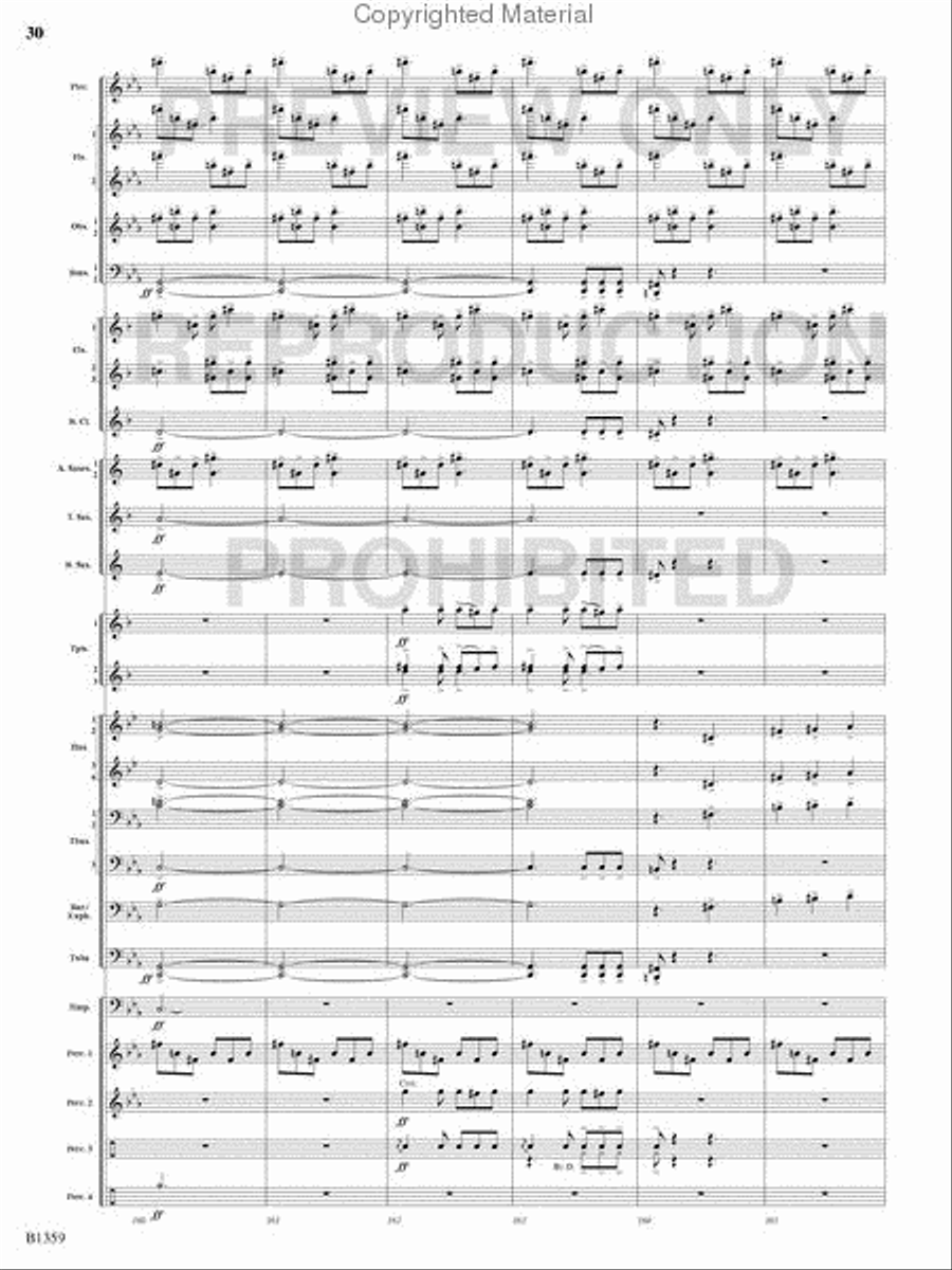 Raging Machines Raging Machines Concert Band scores gallery preview page 29