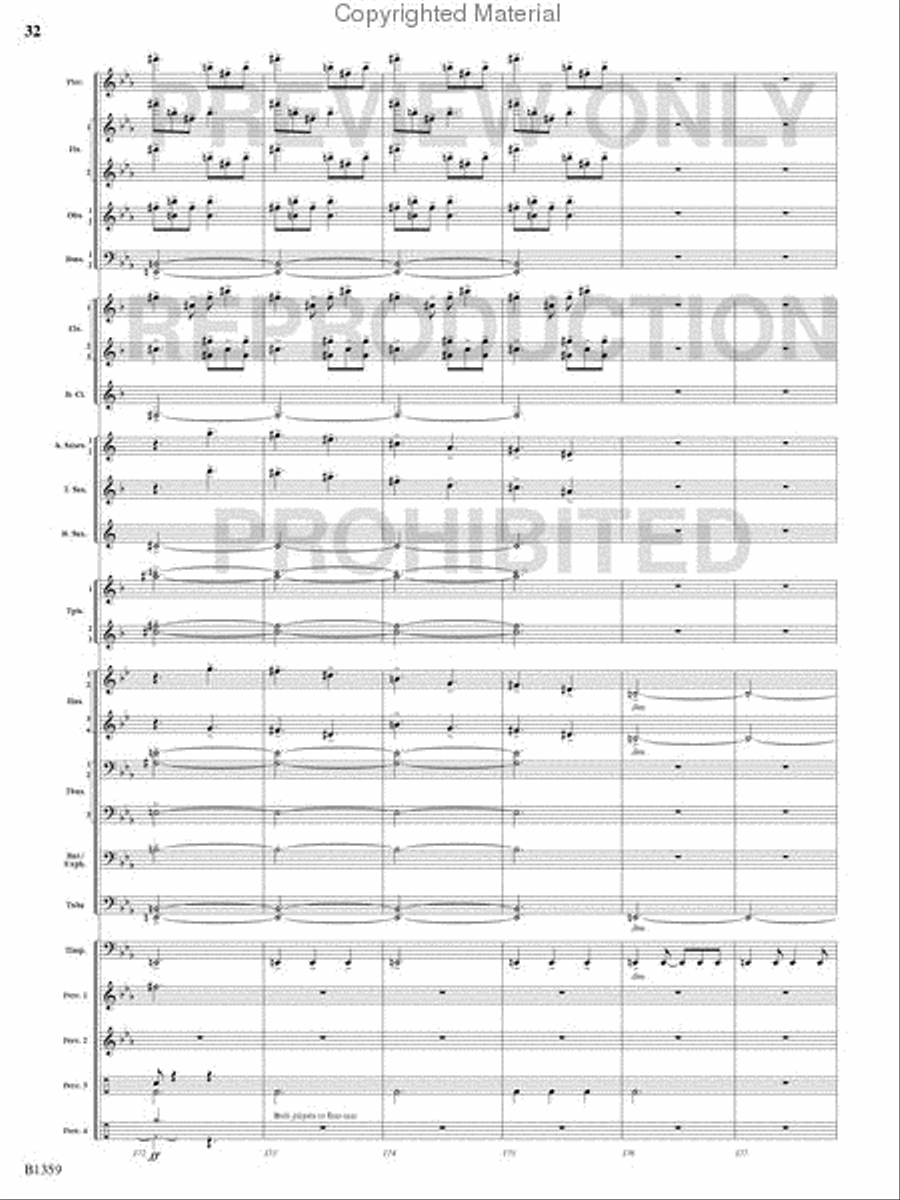 Raging Machines Raging Machines Concert Band scores gallery preview page 31