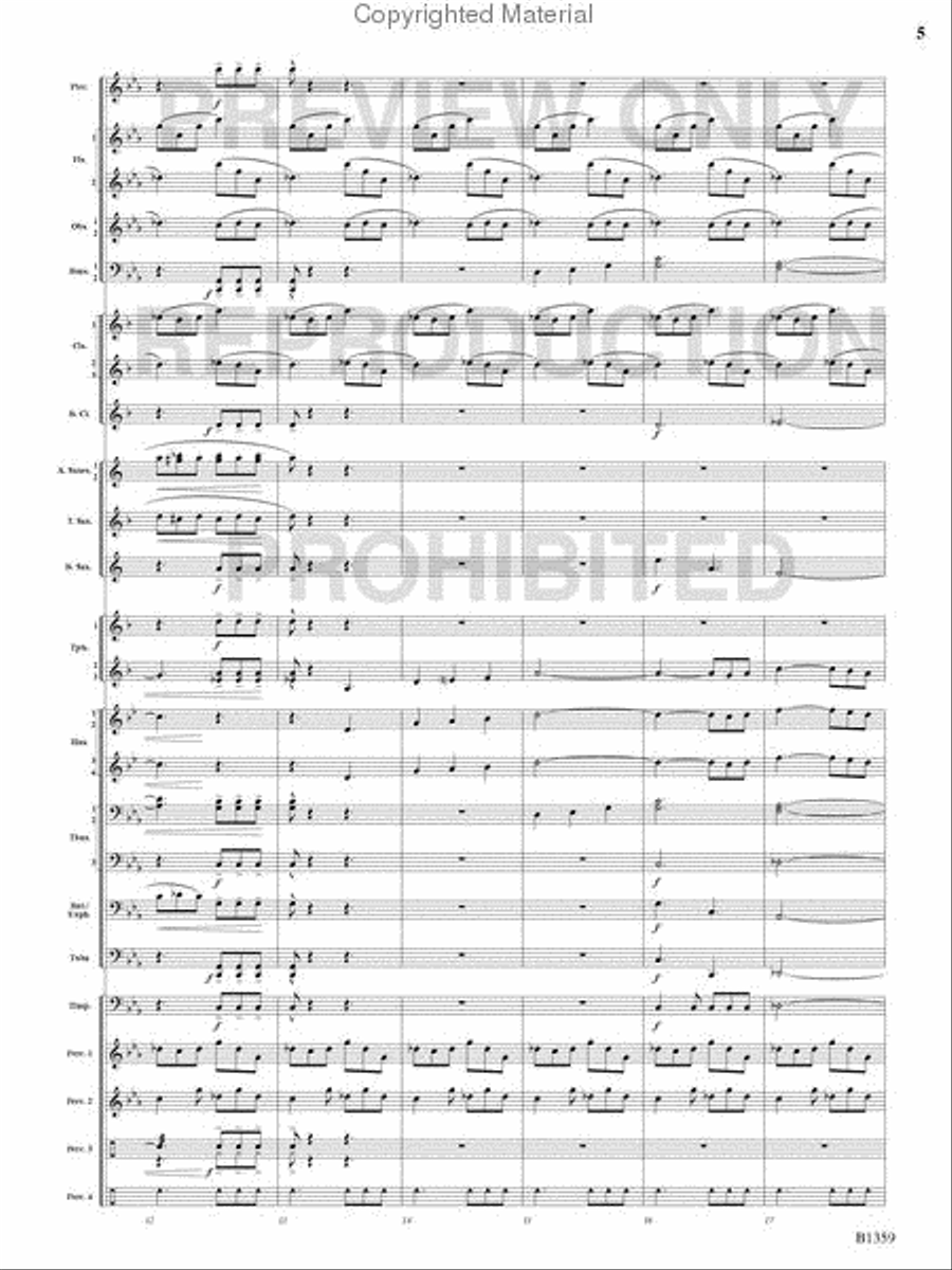 Raging Machines Raging Machines Concert Band scores gallery preview page 4