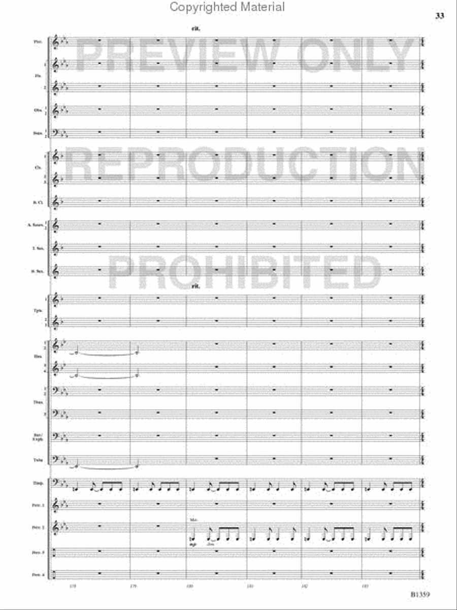 Raging Machines Raging Machines Concert Band scores gallery preview page 32