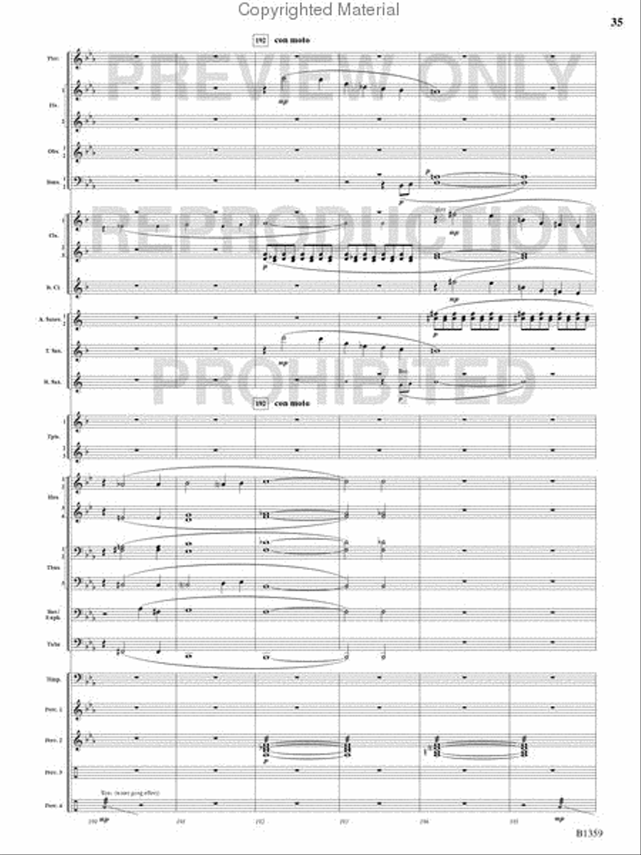 Raging Machines Raging Machines Concert Band scores gallery preview page 34