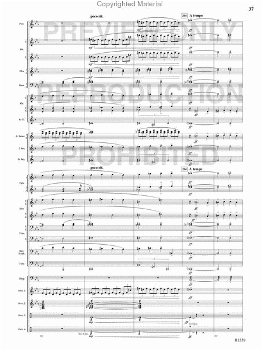 Raging Machines Raging Machines Concert Band scores gallery preview page 36