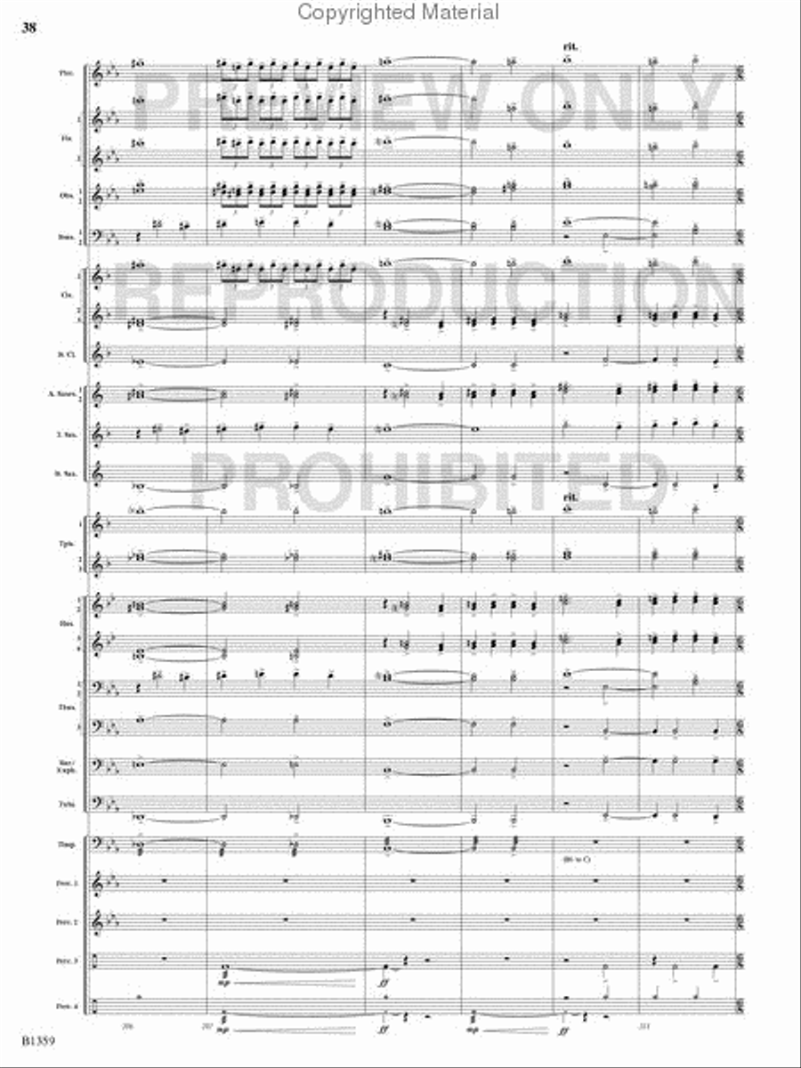 Raging Machines Raging Machines Concert Band scores gallery preview page 37