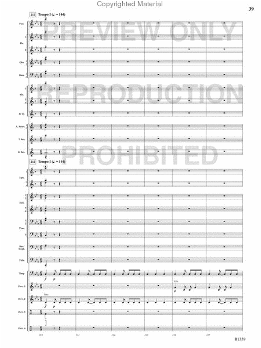 Raging Machines Raging Machines Concert Band scores gallery preview page 38
