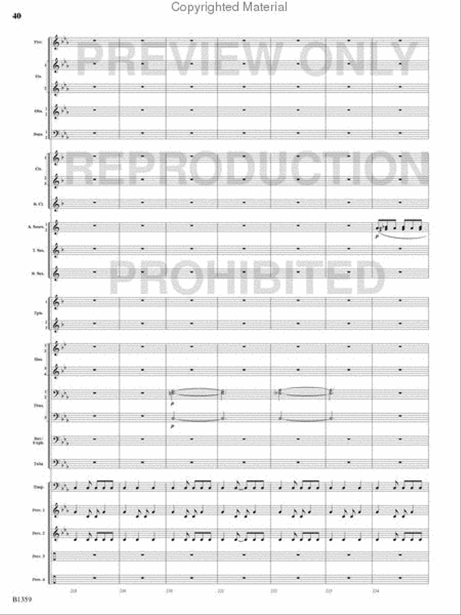 Raging Machines Raging Machines Concert Band scores gallery preview page 39