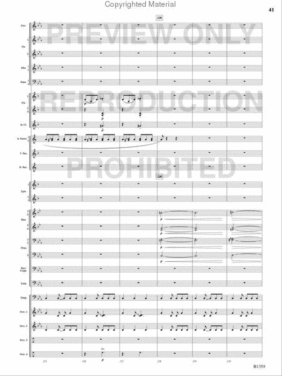 Raging Machines Raging Machines Concert Band scores gallery preview page 40