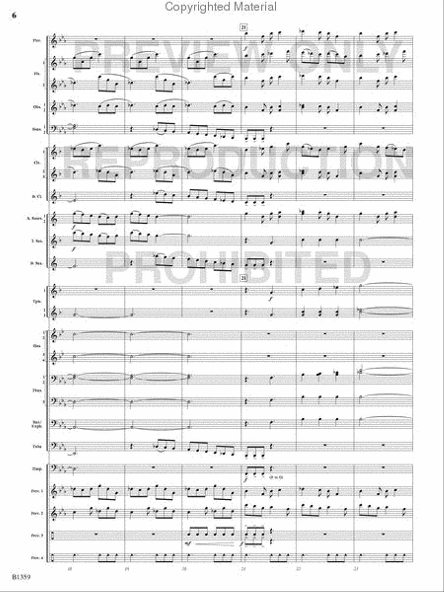 Raging Machines Raging Machines Concert Band scores gallery preview page 5