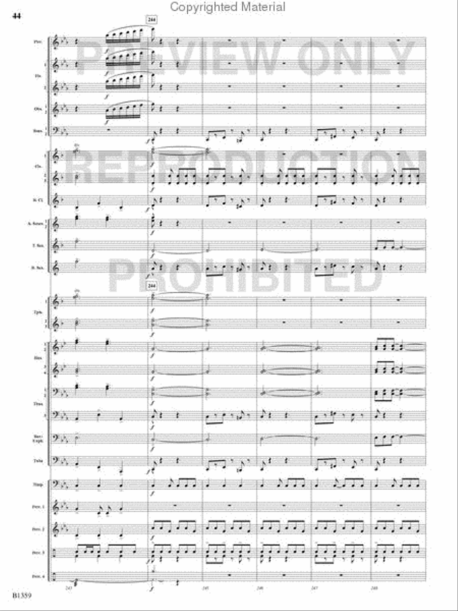Raging Machines Raging Machines Concert Band scores gallery preview page 43