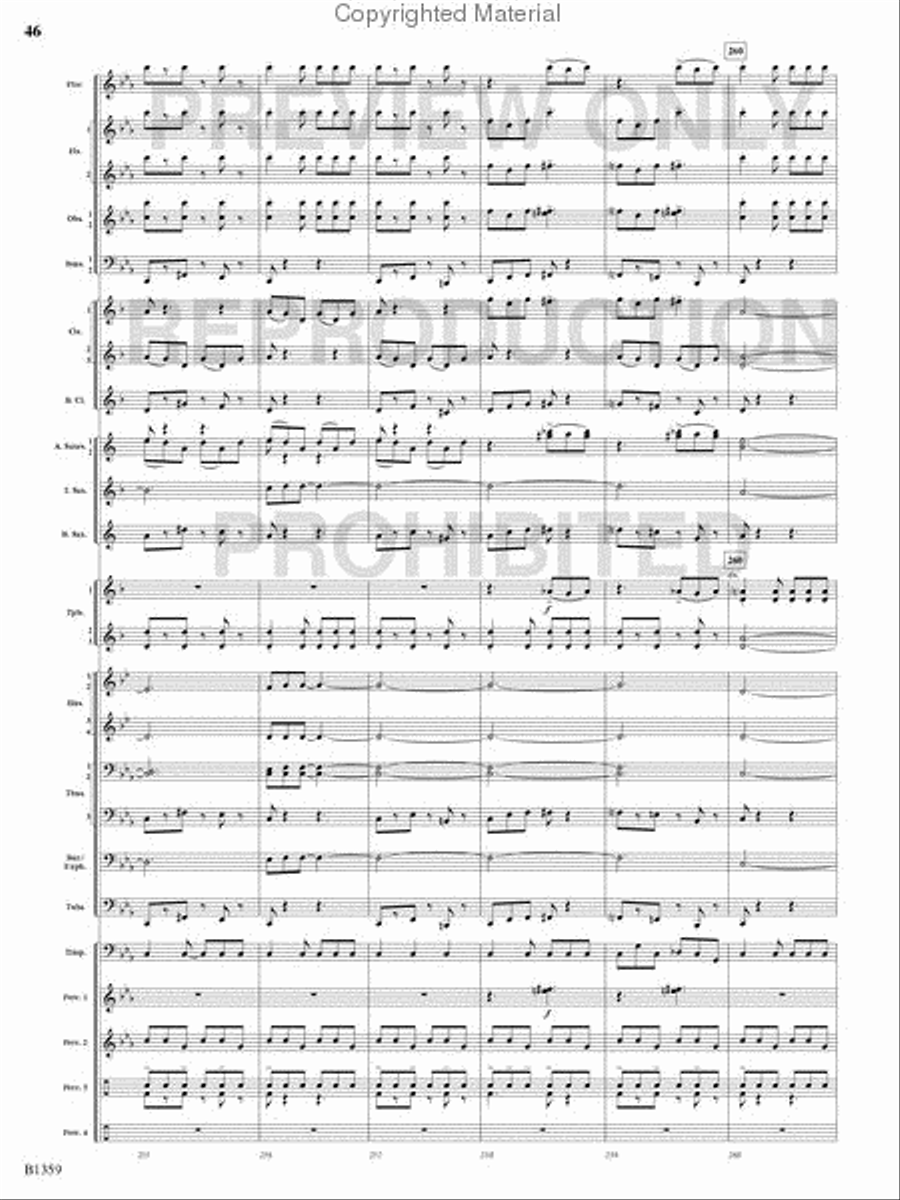 Raging Machines Raging Machines Concert Band scores gallery preview page 45