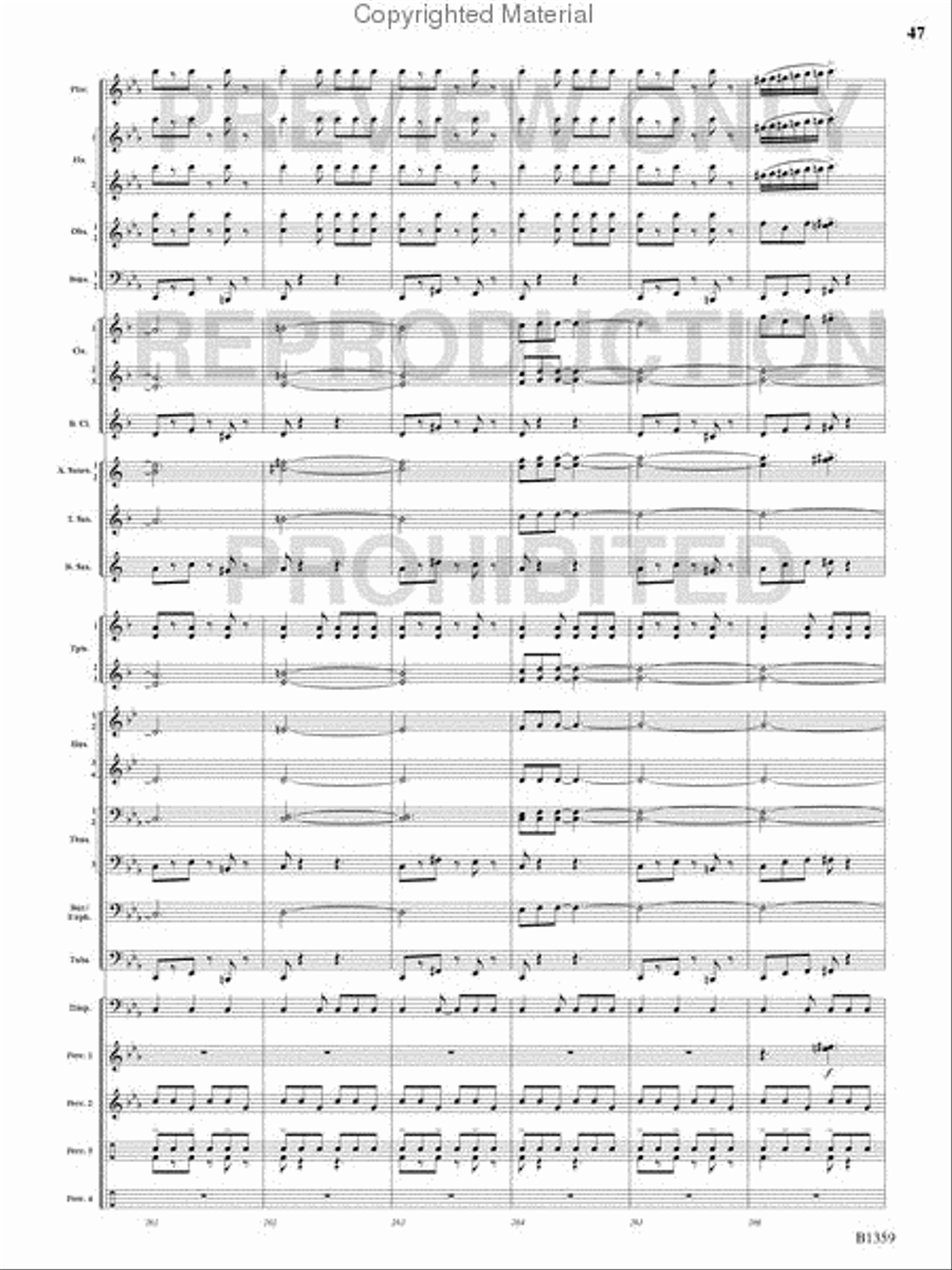 Raging Machines Raging Machines Concert Band scores gallery preview page 46
