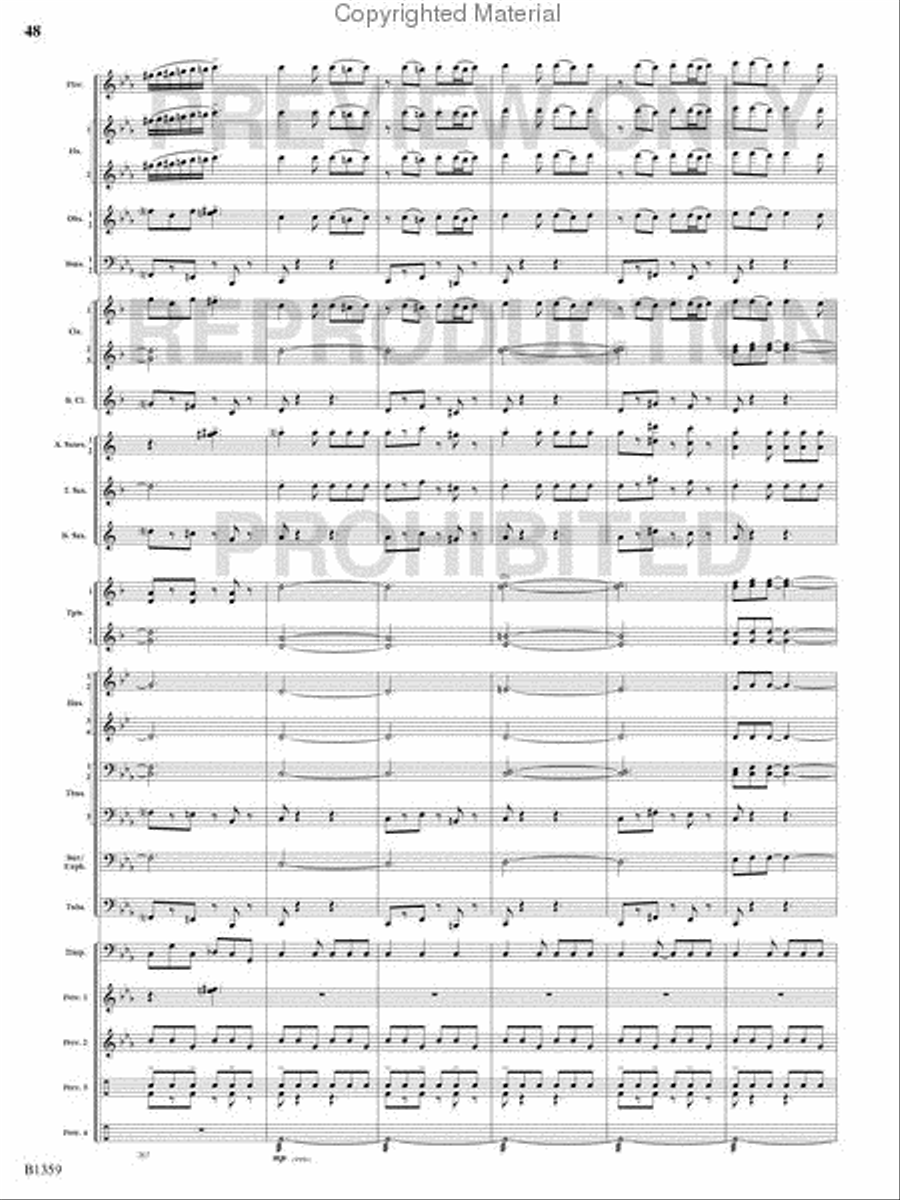 Raging Machines Raging Machines Concert Band scores gallery preview page 47