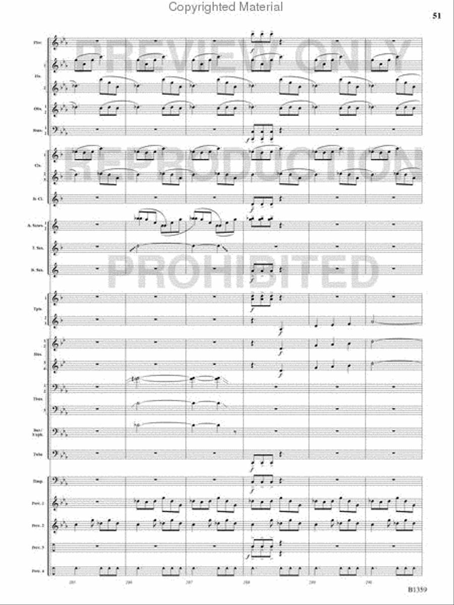 Raging Machines Raging Machines Concert Band scores gallery preview page 50