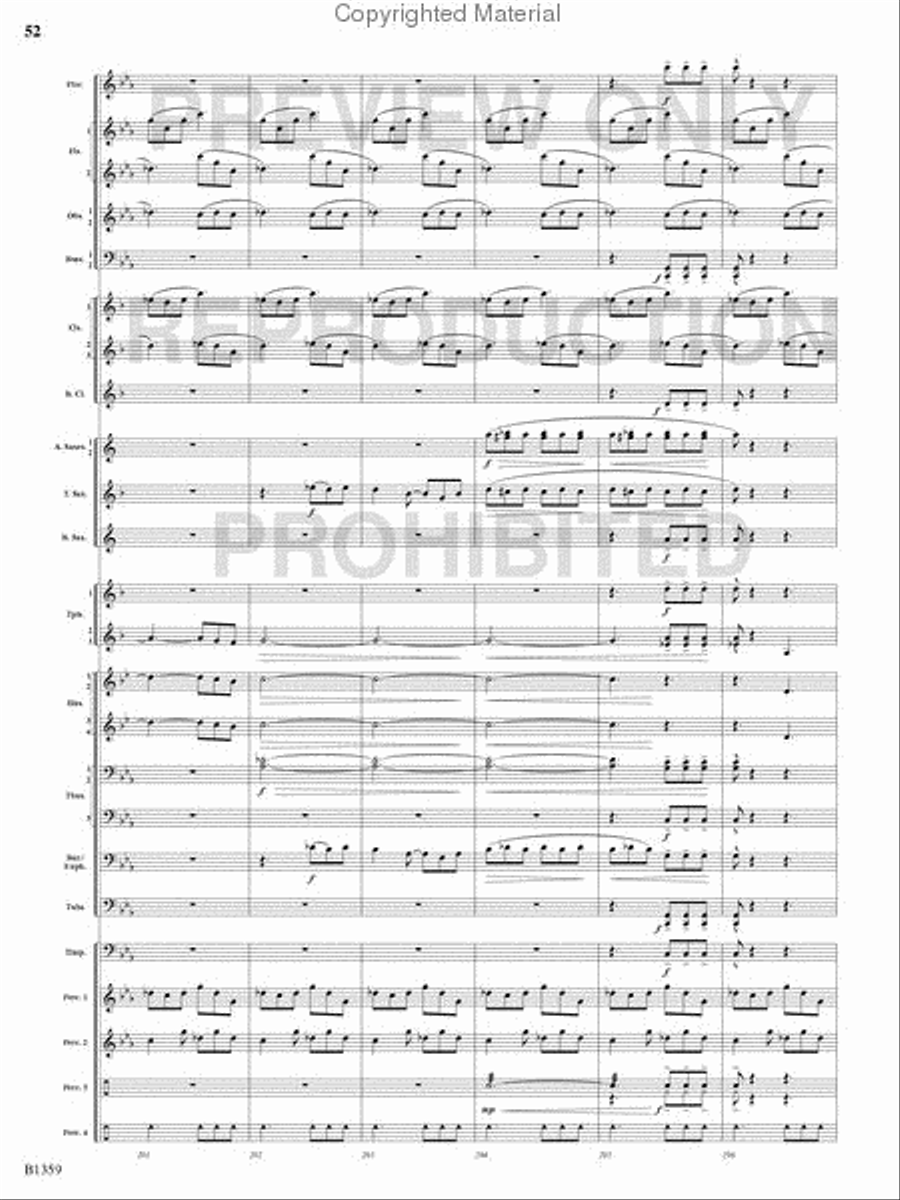 Raging Machines Raging Machines Concert Band scores gallery preview page 51
