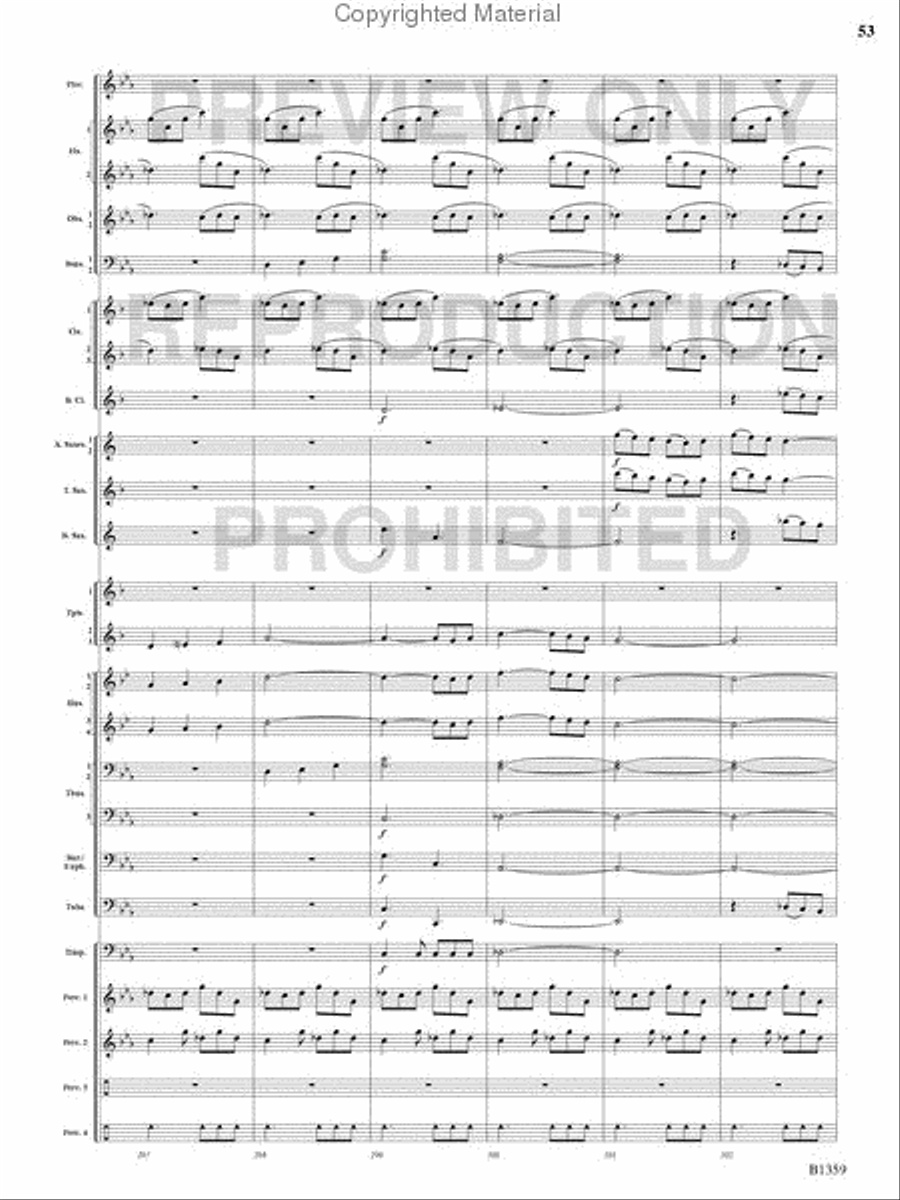 Raging Machines Raging Machines Concert Band scores gallery preview page 52