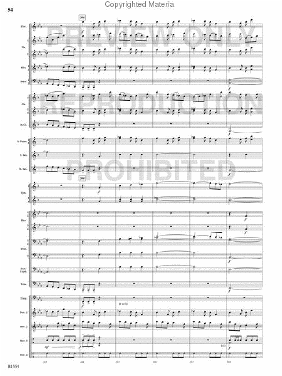 Raging Machines Raging Machines Concert Band scores gallery preview page 53