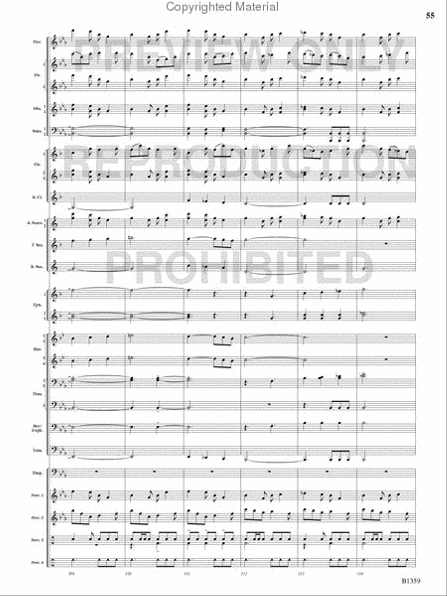 Raging Machines Raging Machines Concert Band scores gallery preview page 54