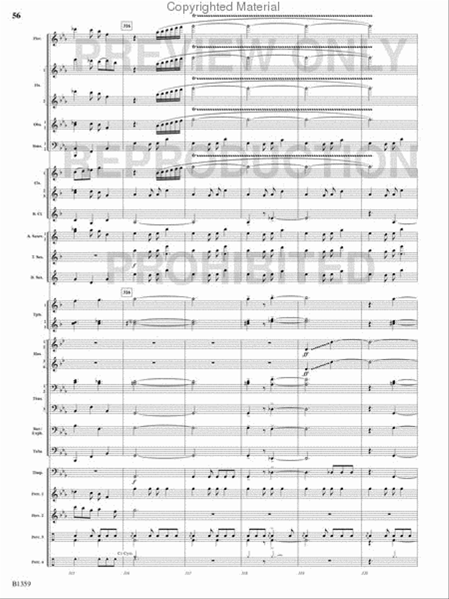 Raging Machines Raging Machines Concert Band scores gallery preview page 55