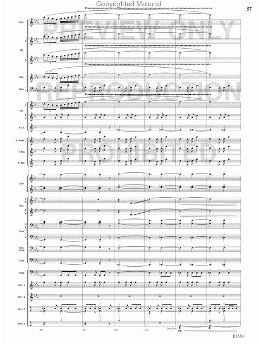Raging Machines Raging Machines Concert Band scores gallery preview page 56