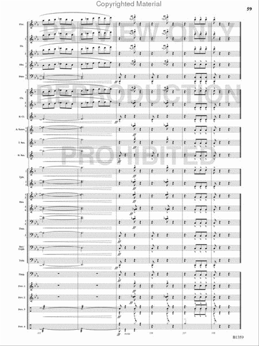 Raging Machines Raging Machines Concert Band scores gallery preview page 58