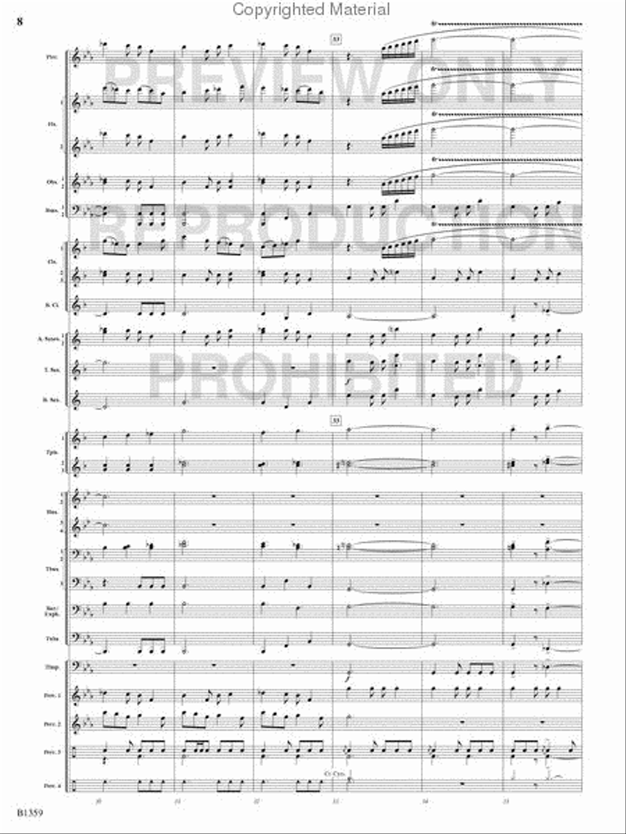 Raging Machines Raging Machines Concert Band scores gallery preview page 7