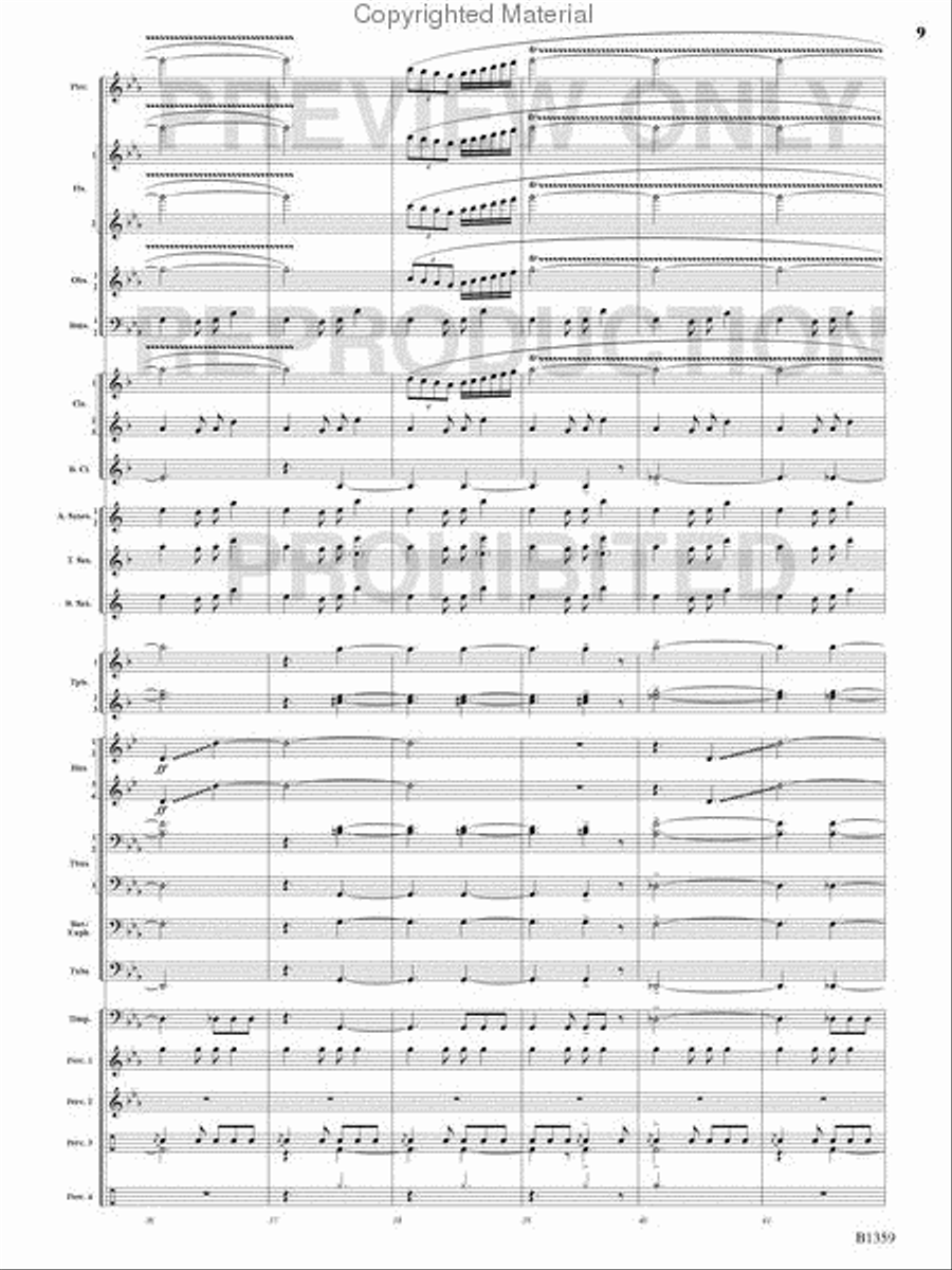 Raging Machines Raging Machines Concert Band scores gallery preview page 8