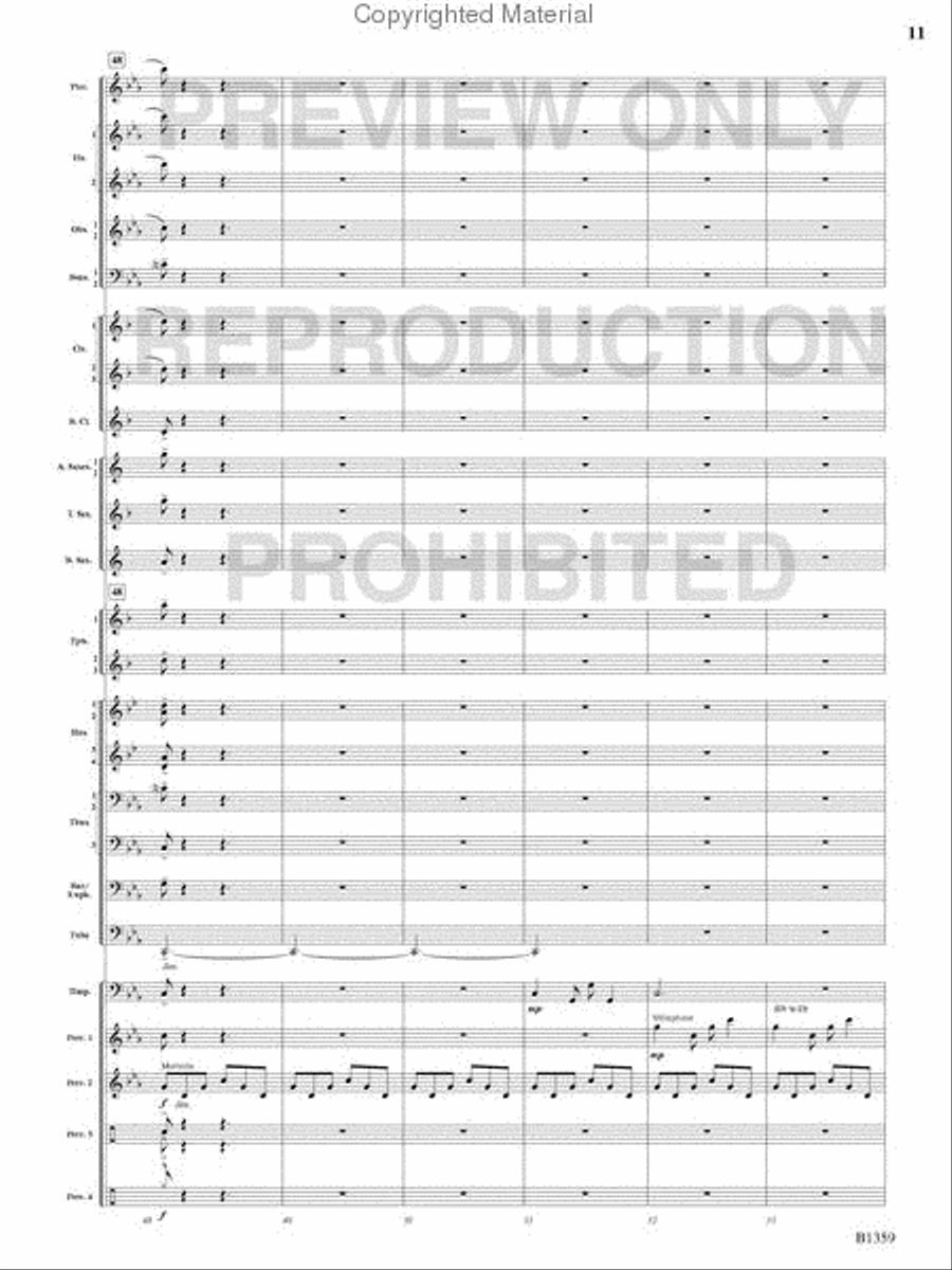 Raging Machines Raging Machines Concert Band scores gallery preview page 10