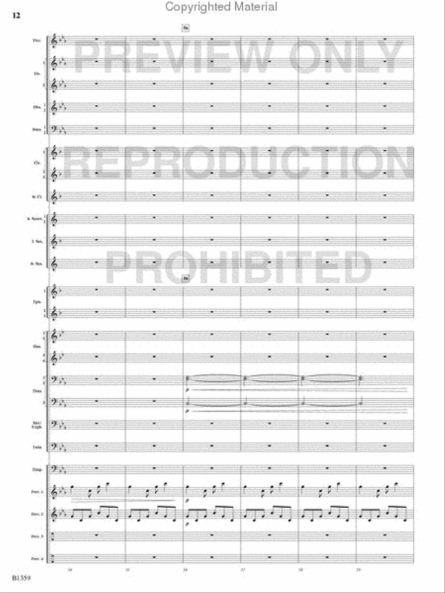 Raging Machines Raging Machines Concert Band scores gallery preview page 11