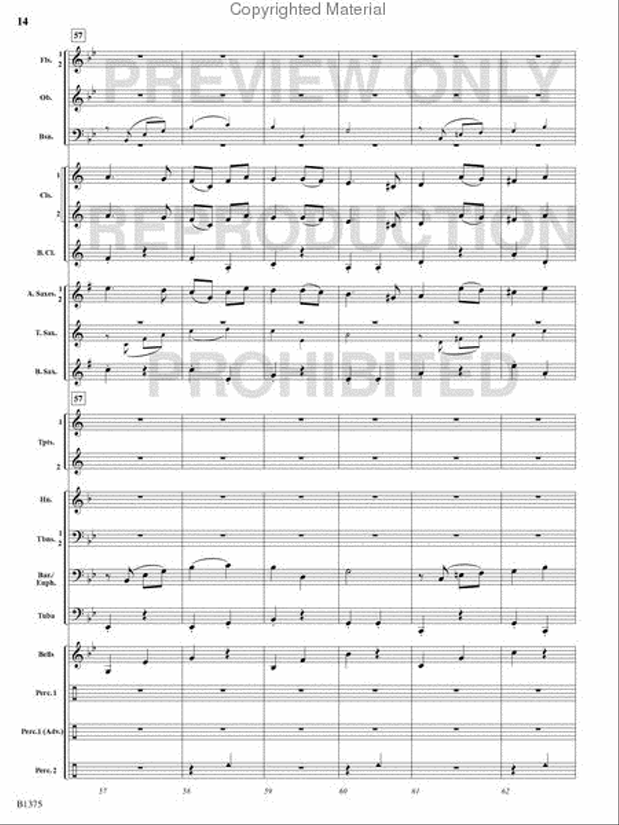 Excelsior! Excelsior! Concert Band scores gallery preview page 13