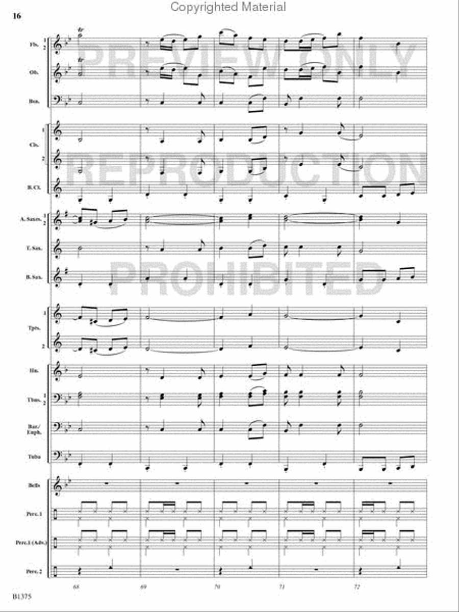 Excelsior! Excelsior! Concert Band scores gallery preview page 15