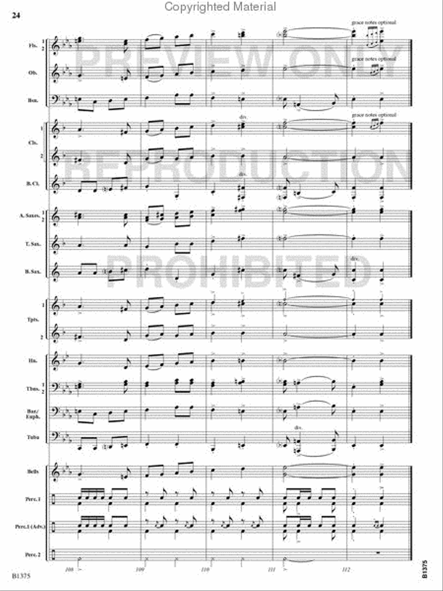 Excelsior! Excelsior! Concert Band scores gallery preview page 23