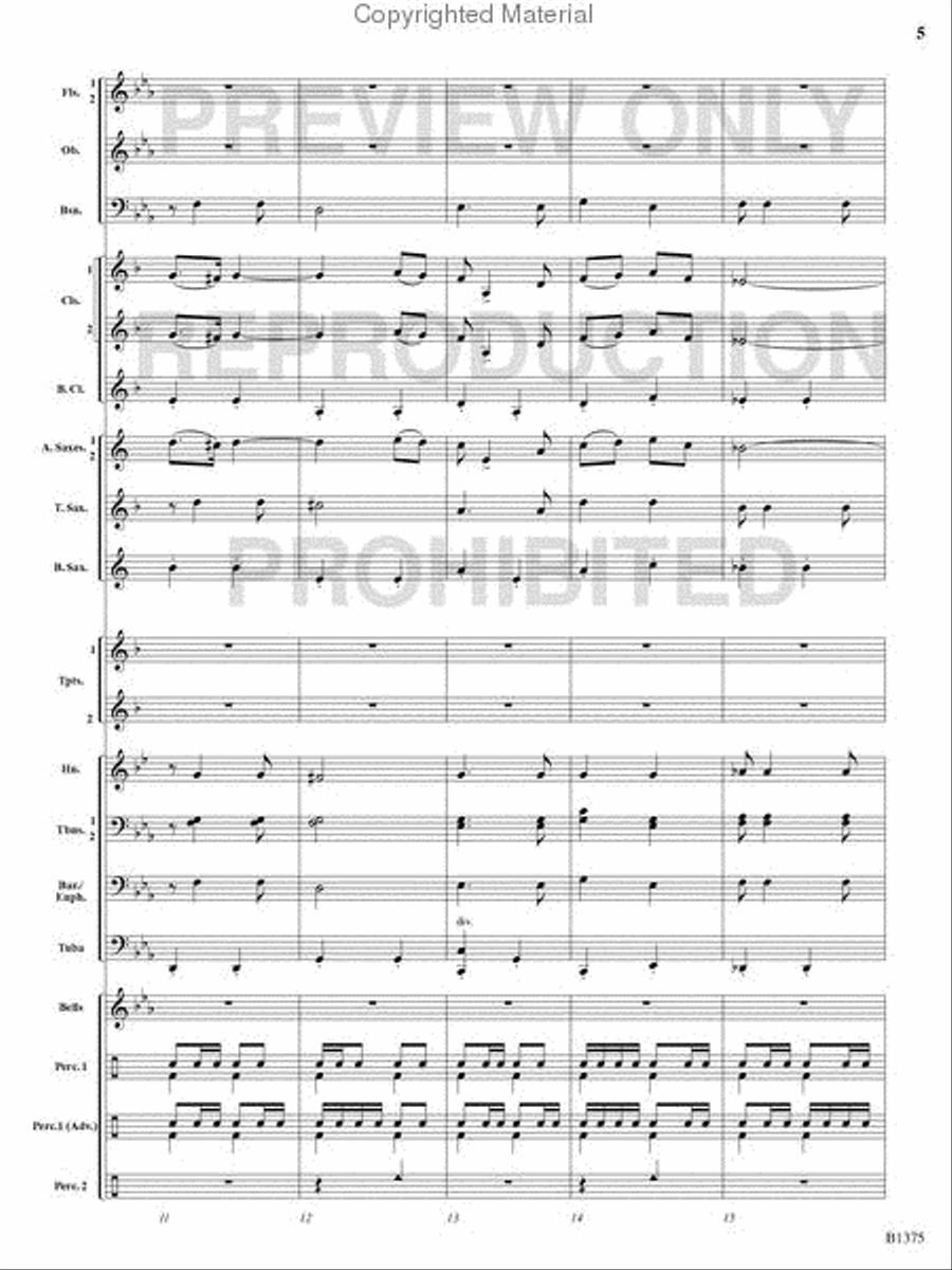 Excelsior! Excelsior! Concert Band scores gallery preview page 4