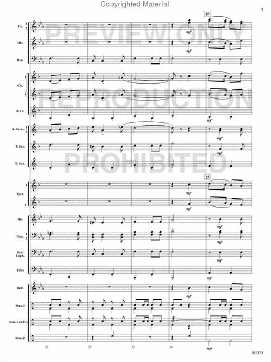 Excelsior! Excelsior! Concert Band scores gallery preview page 6