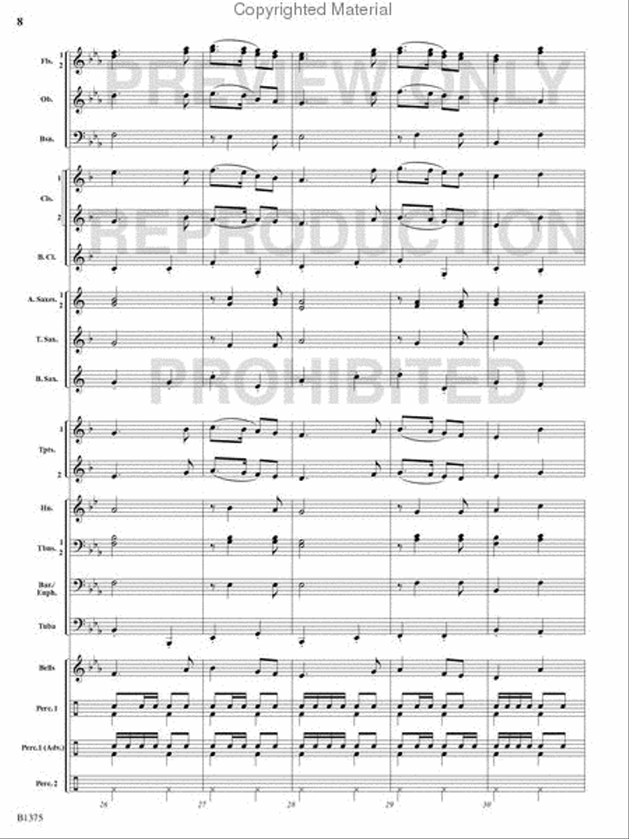 Excelsior! Excelsior! Concert Band scores gallery preview page 7