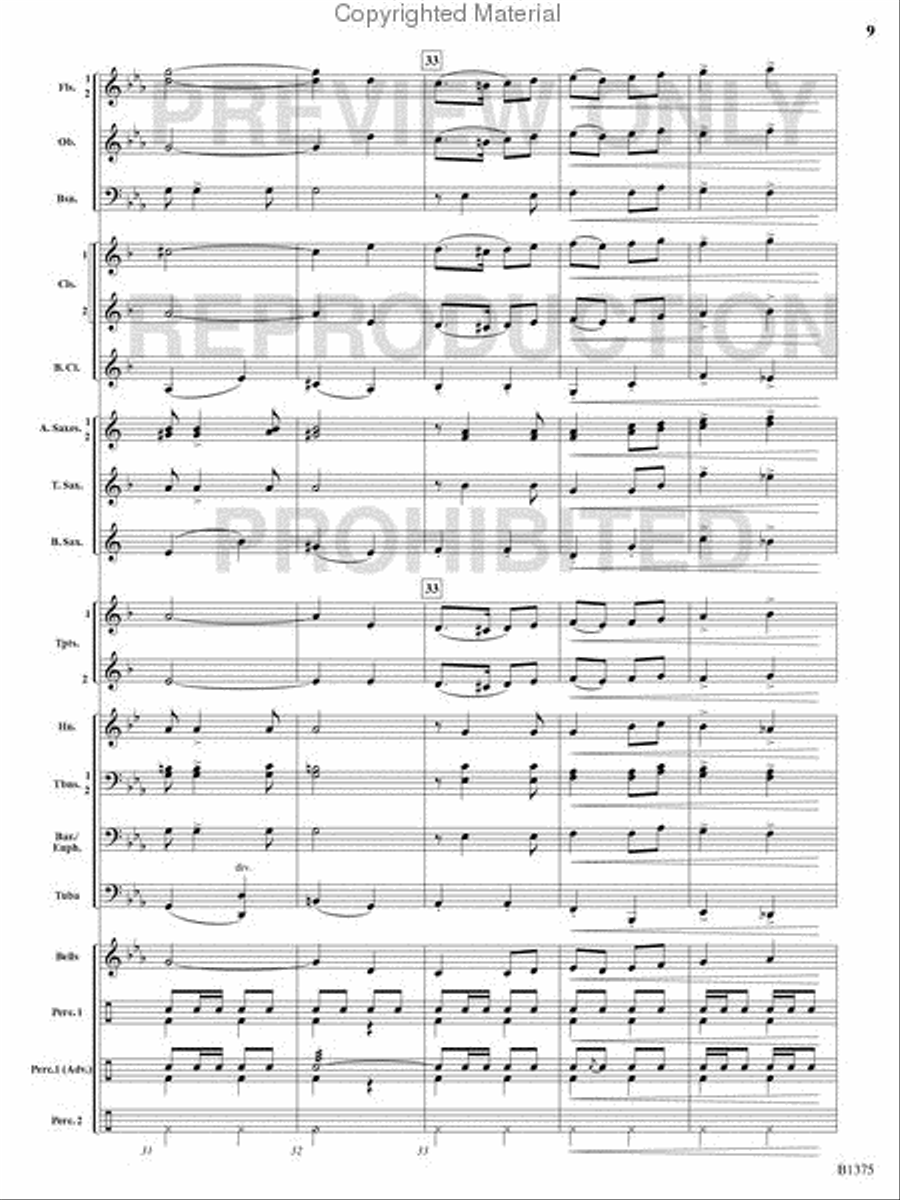 Excelsior! Excelsior! Concert Band scores gallery preview page 8