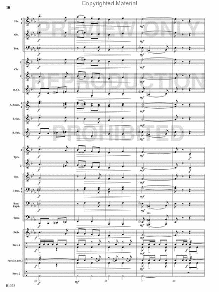 Excelsior! Excelsior! Concert Band scores gallery preview page 9