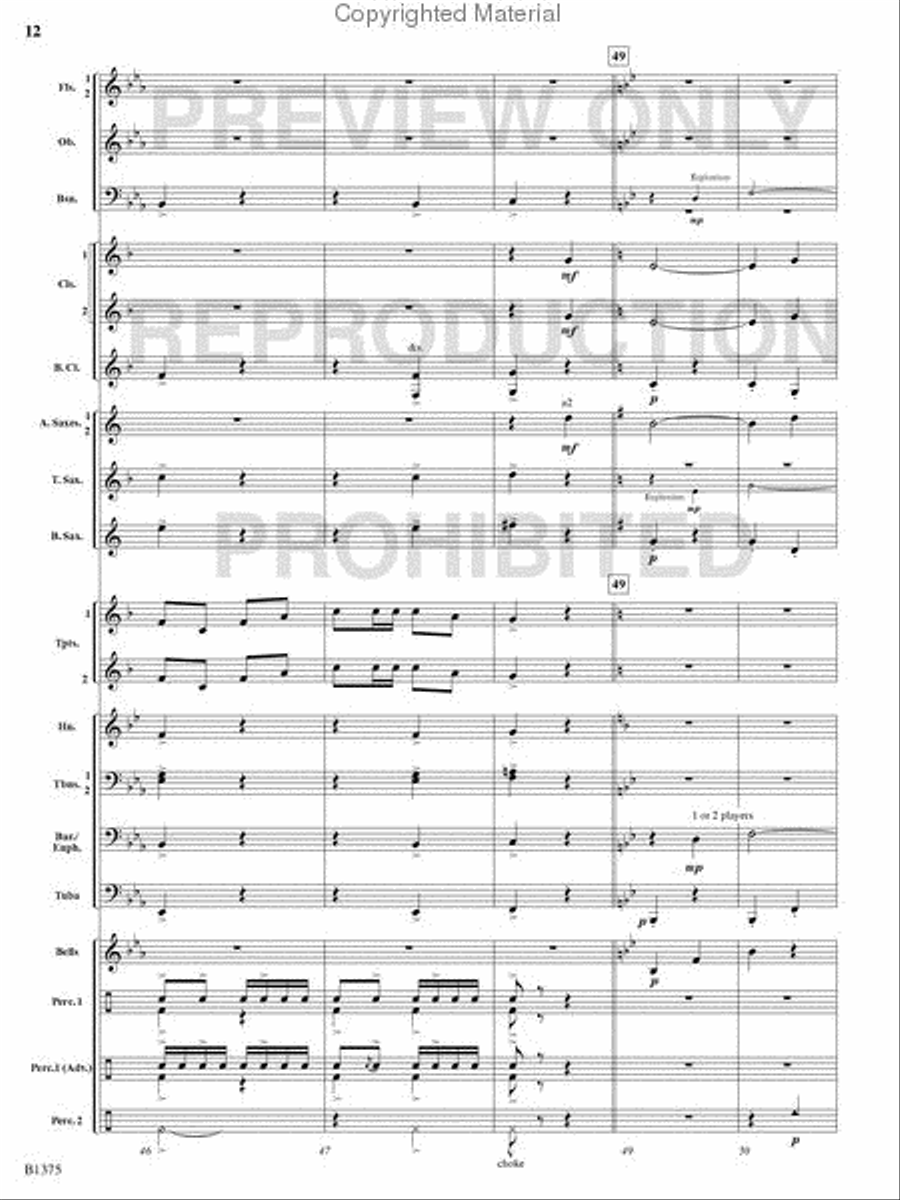 Excelsior! Excelsior! Concert Band scores gallery preview page 11