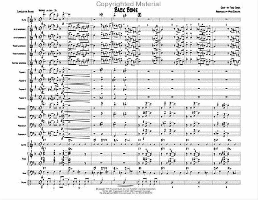 Back Bone Back Bone Jazz Ensemble scores gallery preview page 3