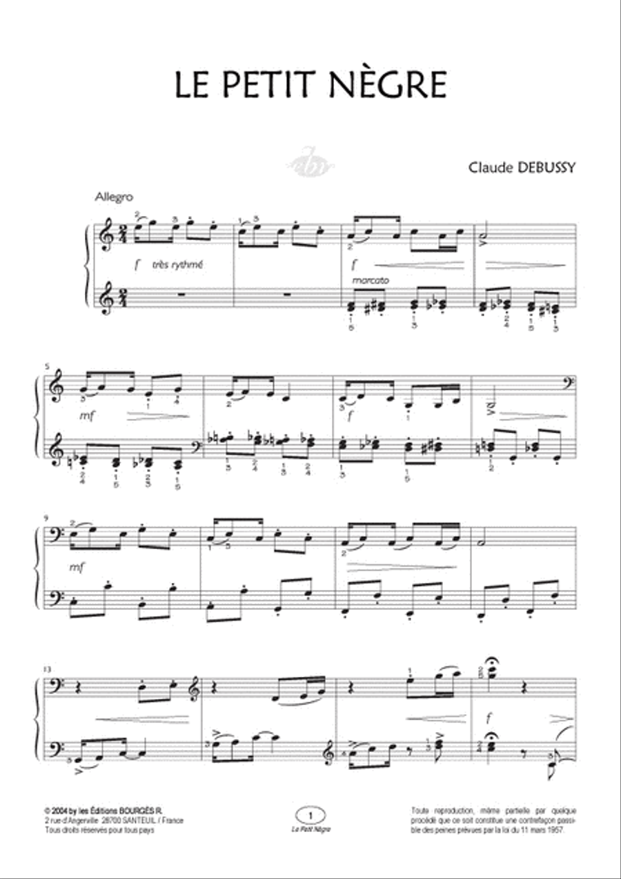 Le petit nègre (Collection Anacrouse) Piano Solo scores gallery preview page 2