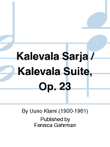 Kalevala-sarja / Kalevala Suite op 23