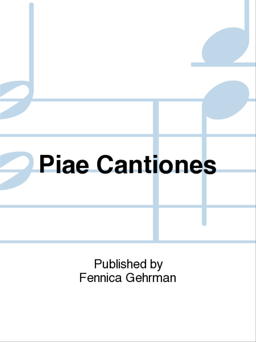 Piae Cantiones Choir scores gallery preview page 1