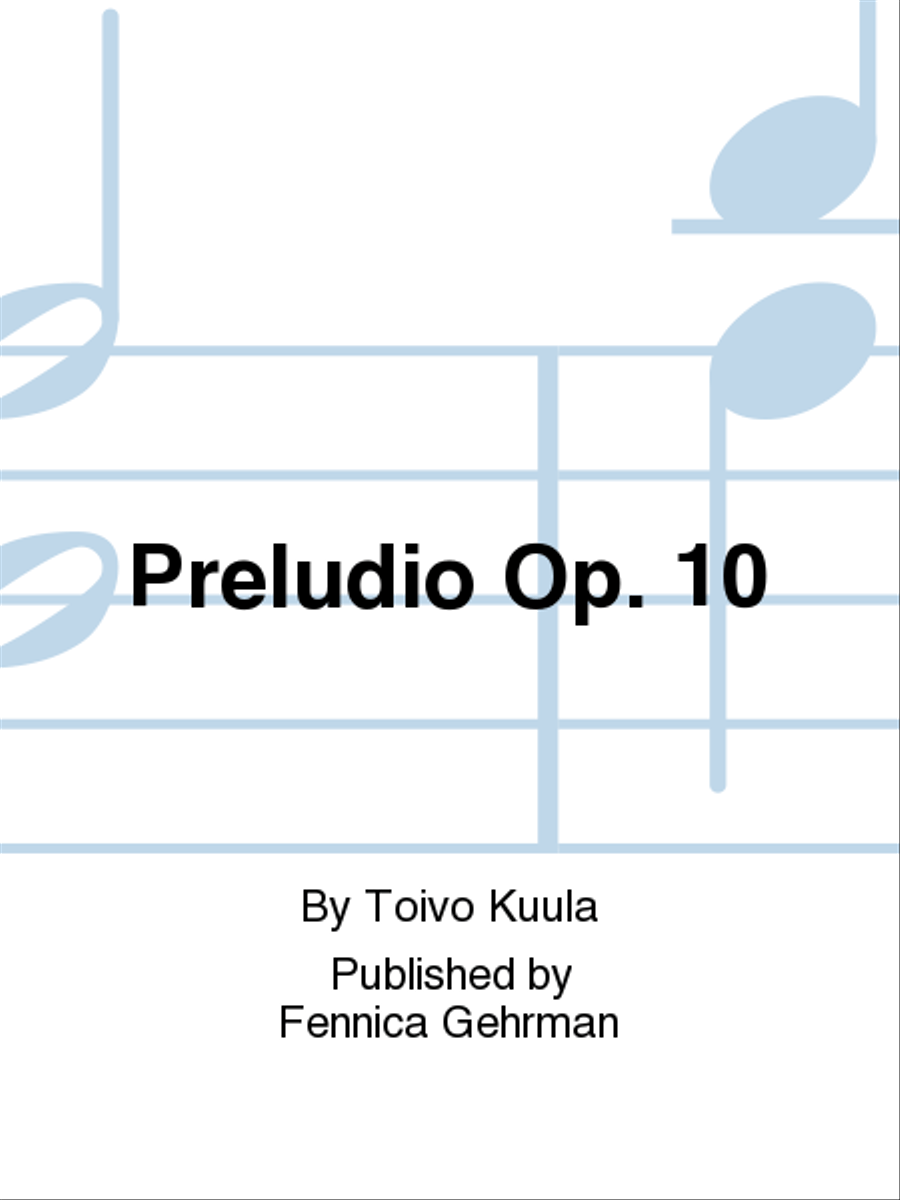 Preludio Op. 10 Orchestra scores gallery preview page 1