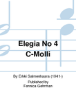 Elegia / Elegy no 4 (in C Minor)