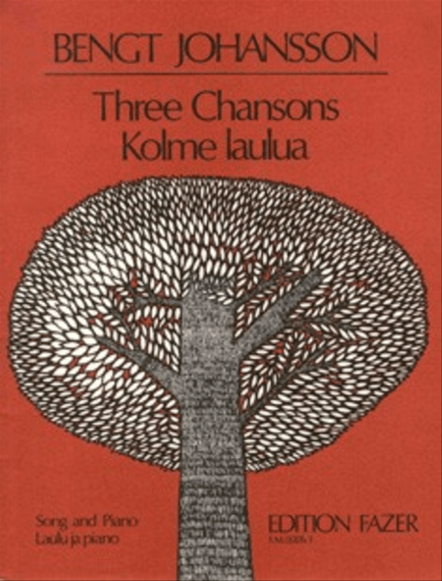 Three Chansons / Kolme Laulua Voice scores gallery preview page 1