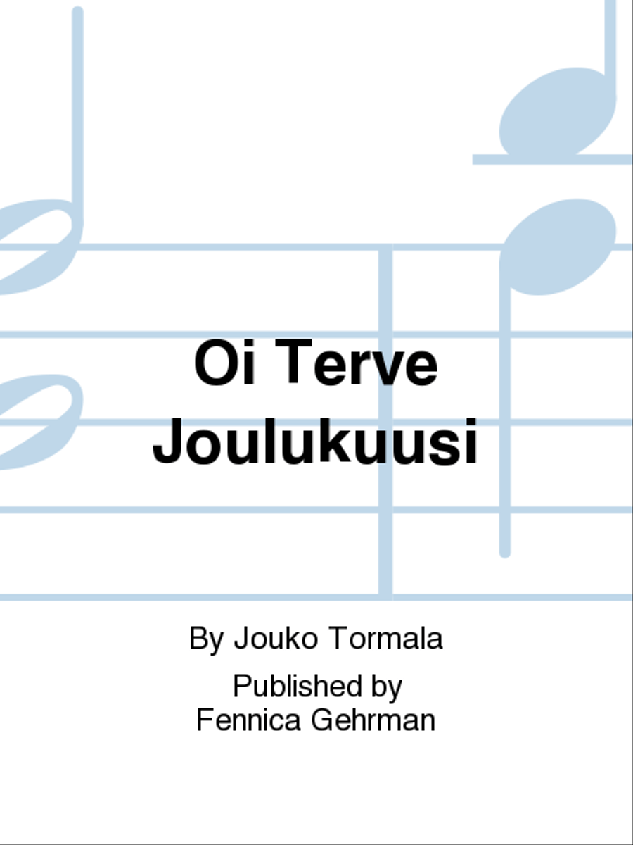 Oi Terve Joulukuusi Mixed Choir scores gallery preview page 1