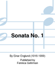 Sonata No. 1 for piano